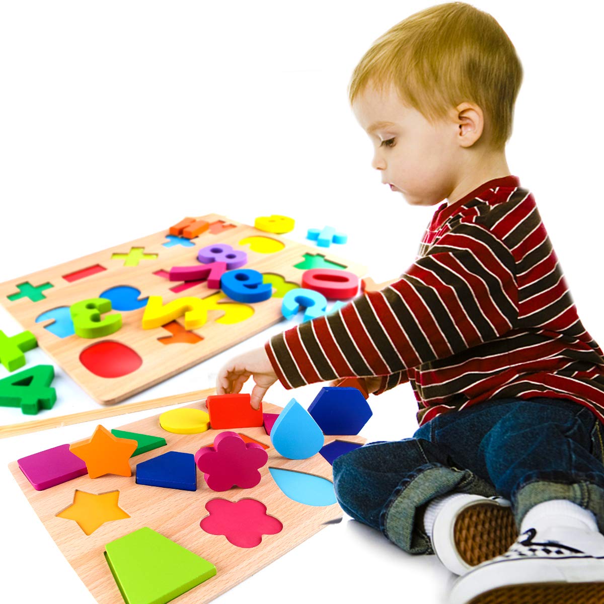 Wooden Shapes Puzzle - Early Educational Developmental Toy