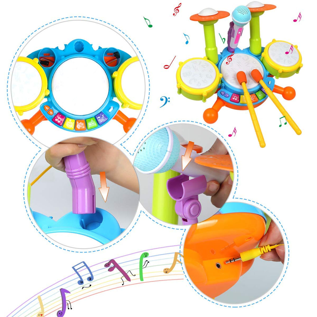 Drum with Adjustable Microphone