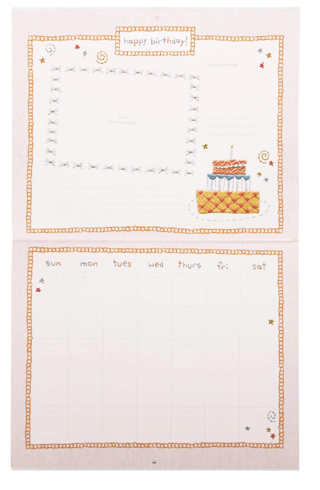 My First Year Calendar with Milestone Stickers
