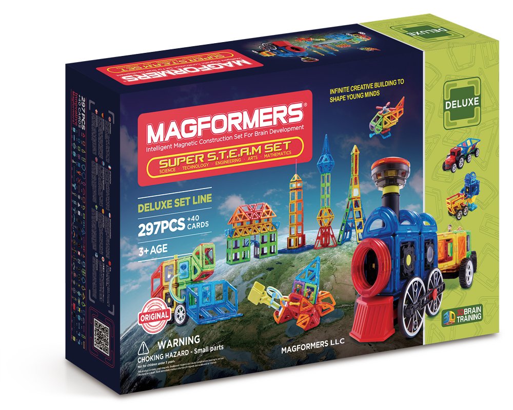 Super Educational Magnetic Geometric Tiles STEM Set