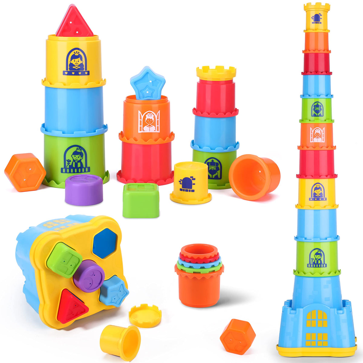 Castle Nesting Stacking Cups