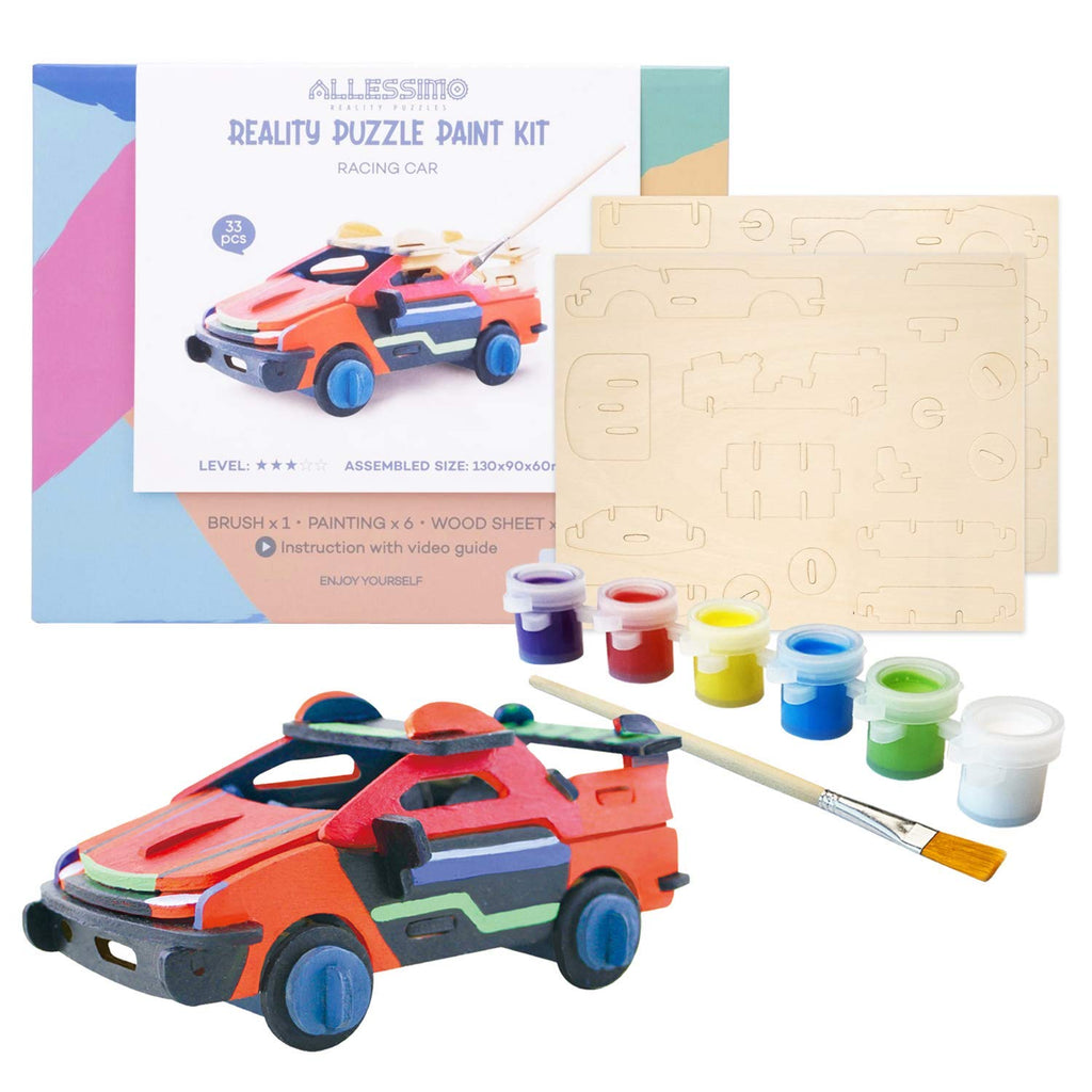 3D DIY Race Car Puzzle