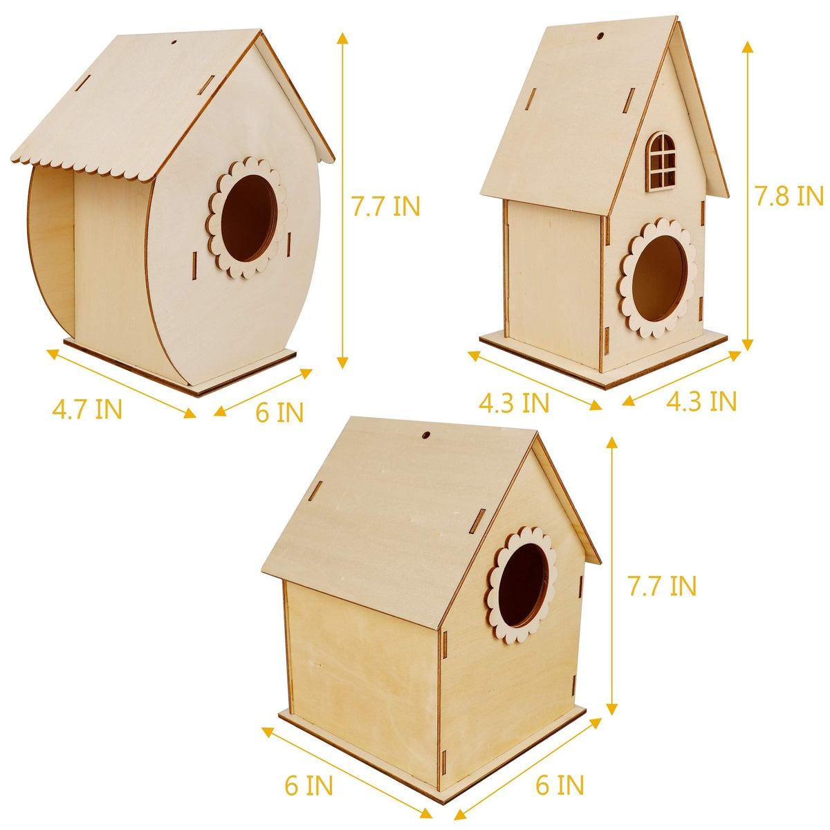 Wood Bird Do It Yourself House Puzzle