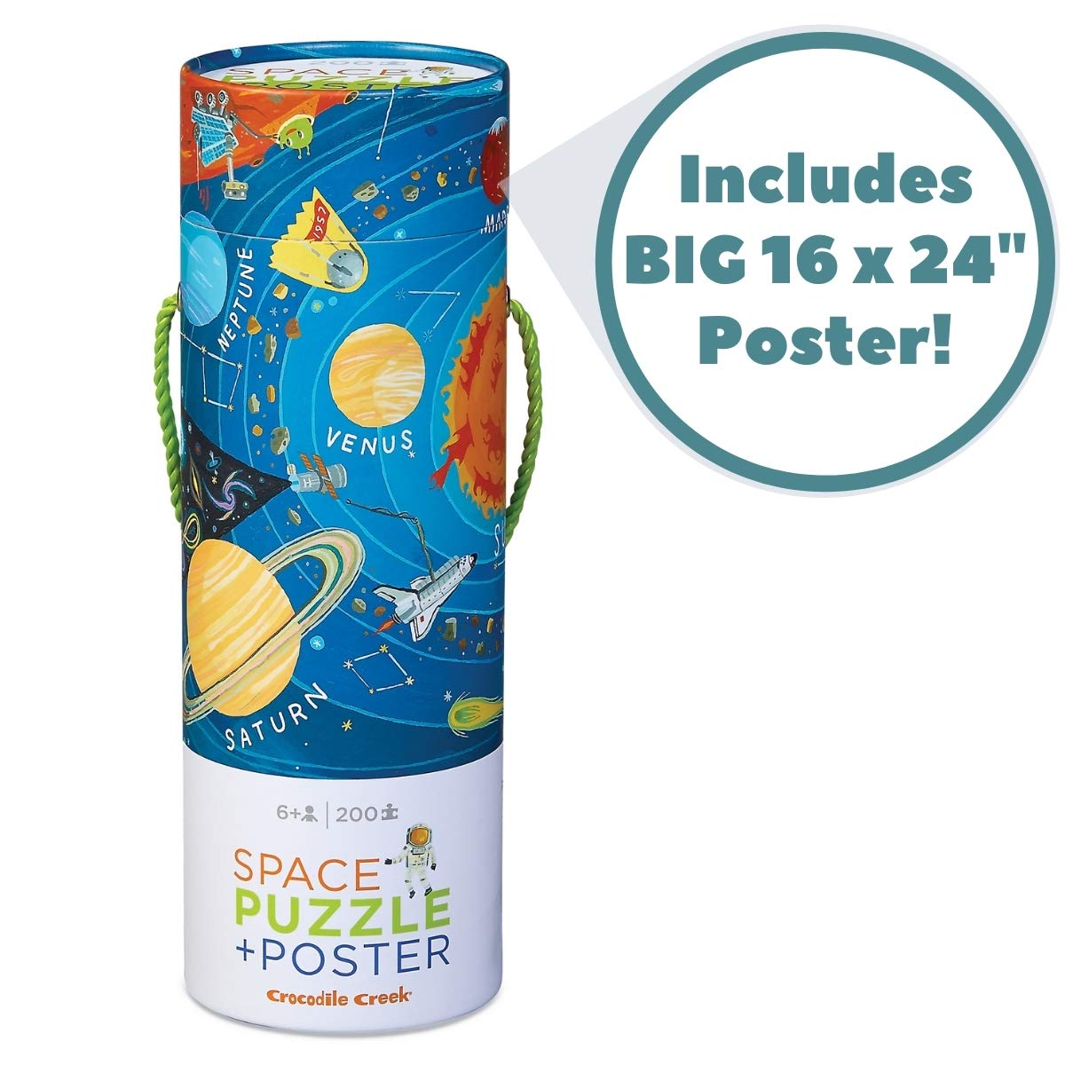 Space Explorer 200 Pieces Wall Poster Puzzle