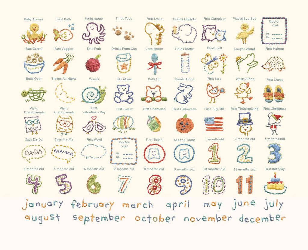 My First Year Calendar with Milestone Stickers