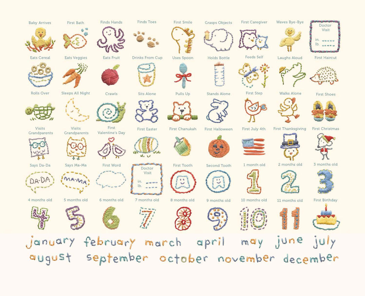 My First Year Calendar with Milestone Stickers