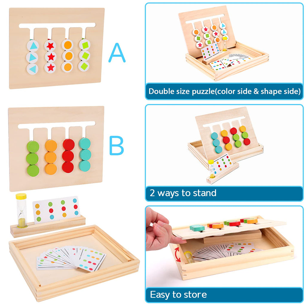 Color & Shape Matching Sliding Riddle