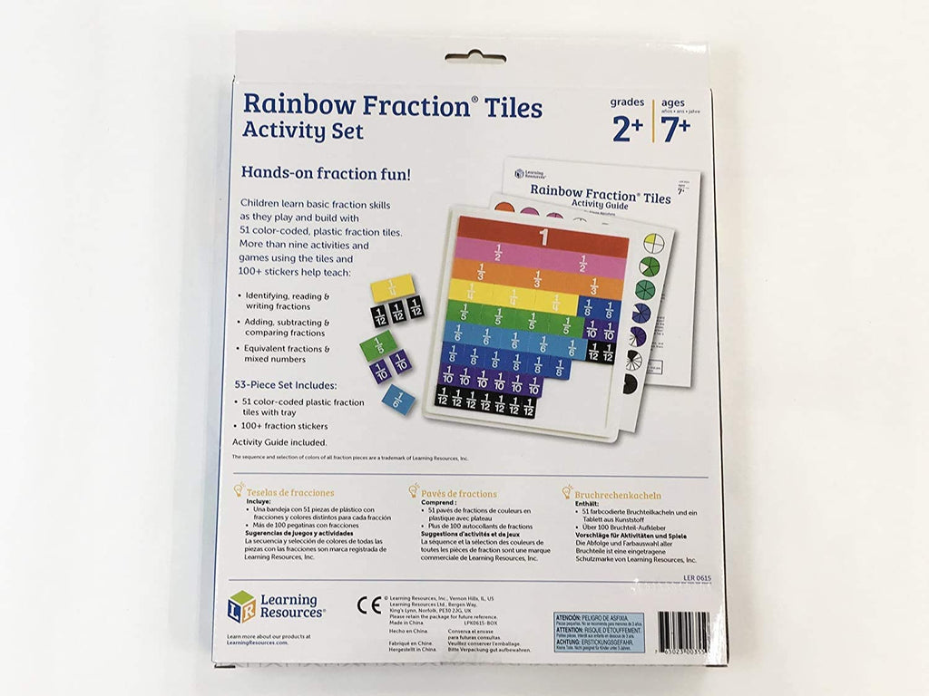 Multicolored Fraction Slides