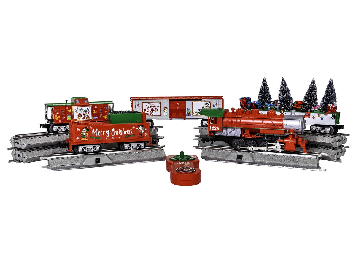 Festive Disney Christmas Train Set with Remote & Bluetooth