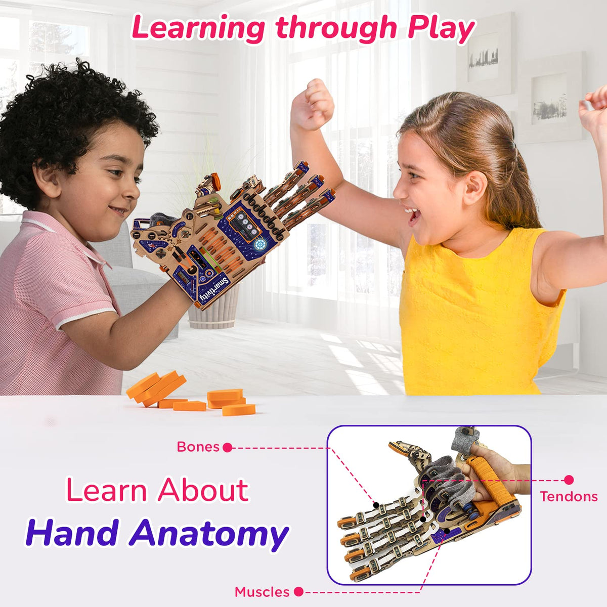 DIY Robotic Mechanical Hand: Fun STEM Learning for Kids 8-14