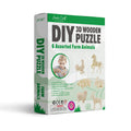 Wooden Farm Animals 3D  Puzzle - 8 Pack