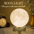 3D Touch Control Moon Lamp