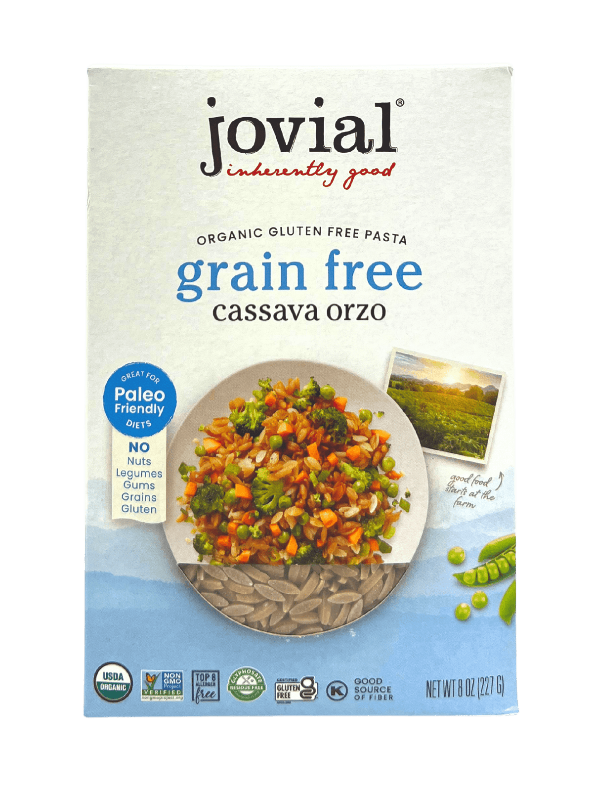 Orzo, Cassava, Organic, Jovial, Gluten-Free, Grain-Free