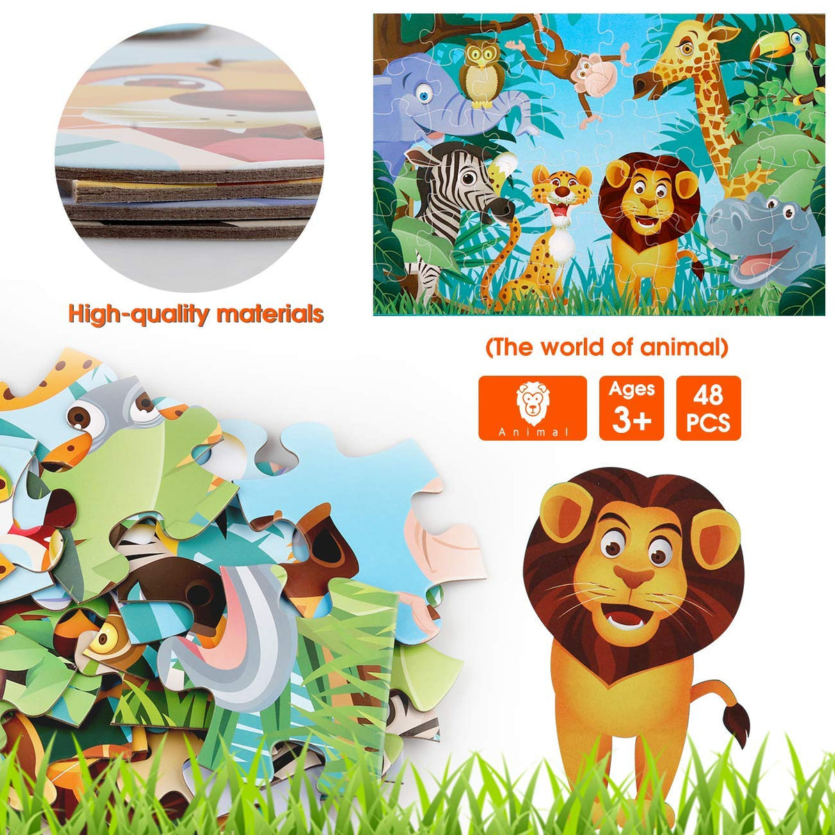 Educational Animal Kingdom Jigsaw Puzzle