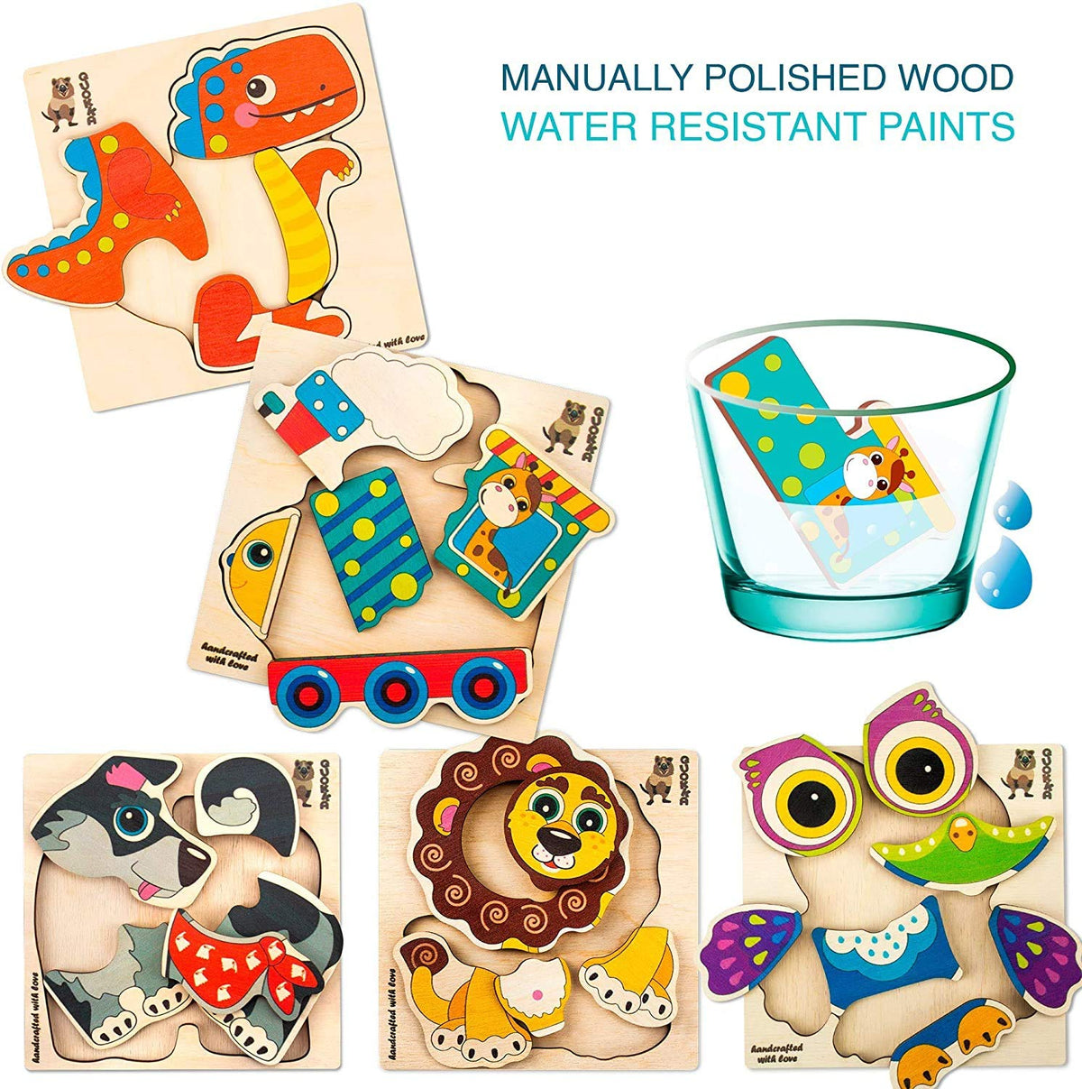 Toddlers Wooden Animal Riddle