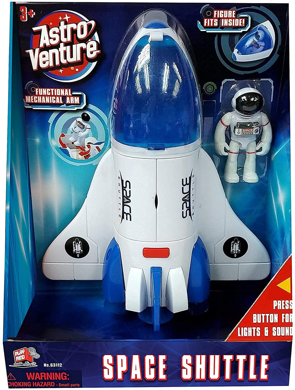 Galaxy Mission Space Shuttle Adventure, Interactive Astronaut Play Set with Lights & Sounds