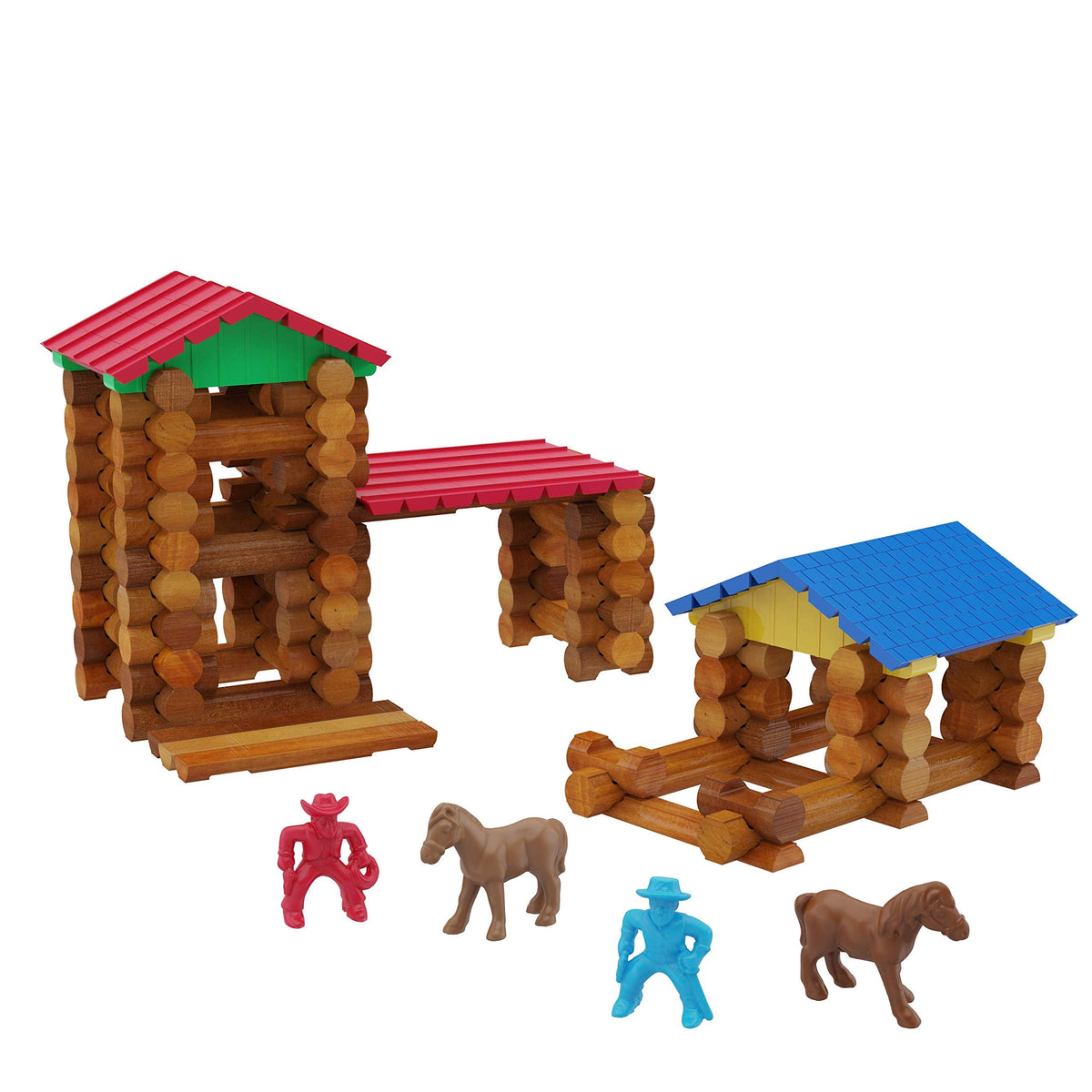 Retro American Wooden Builder Logs