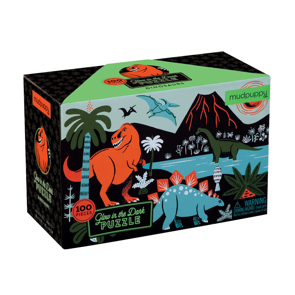 Prehistoric Glow In The Dark Dinosaur World Puzzle