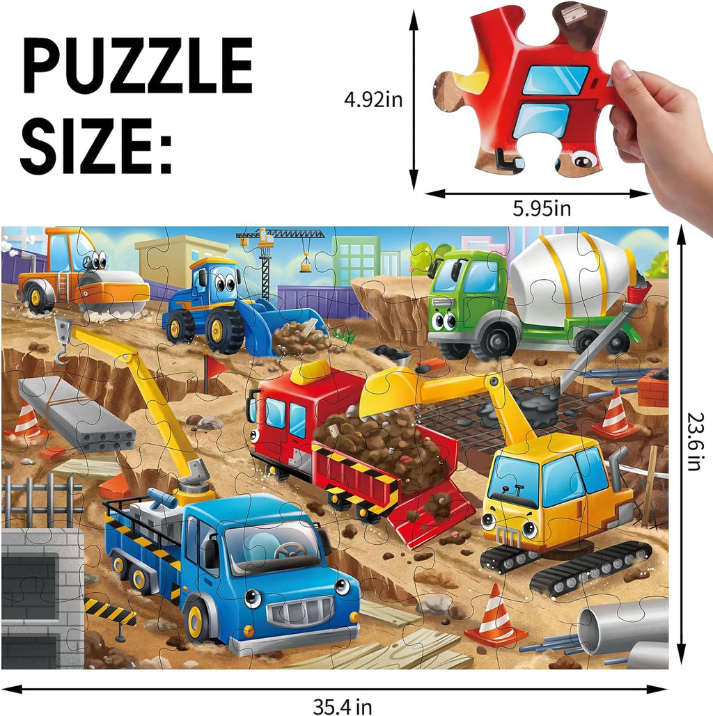 Giant Construction Site Floor Kids Puzzle