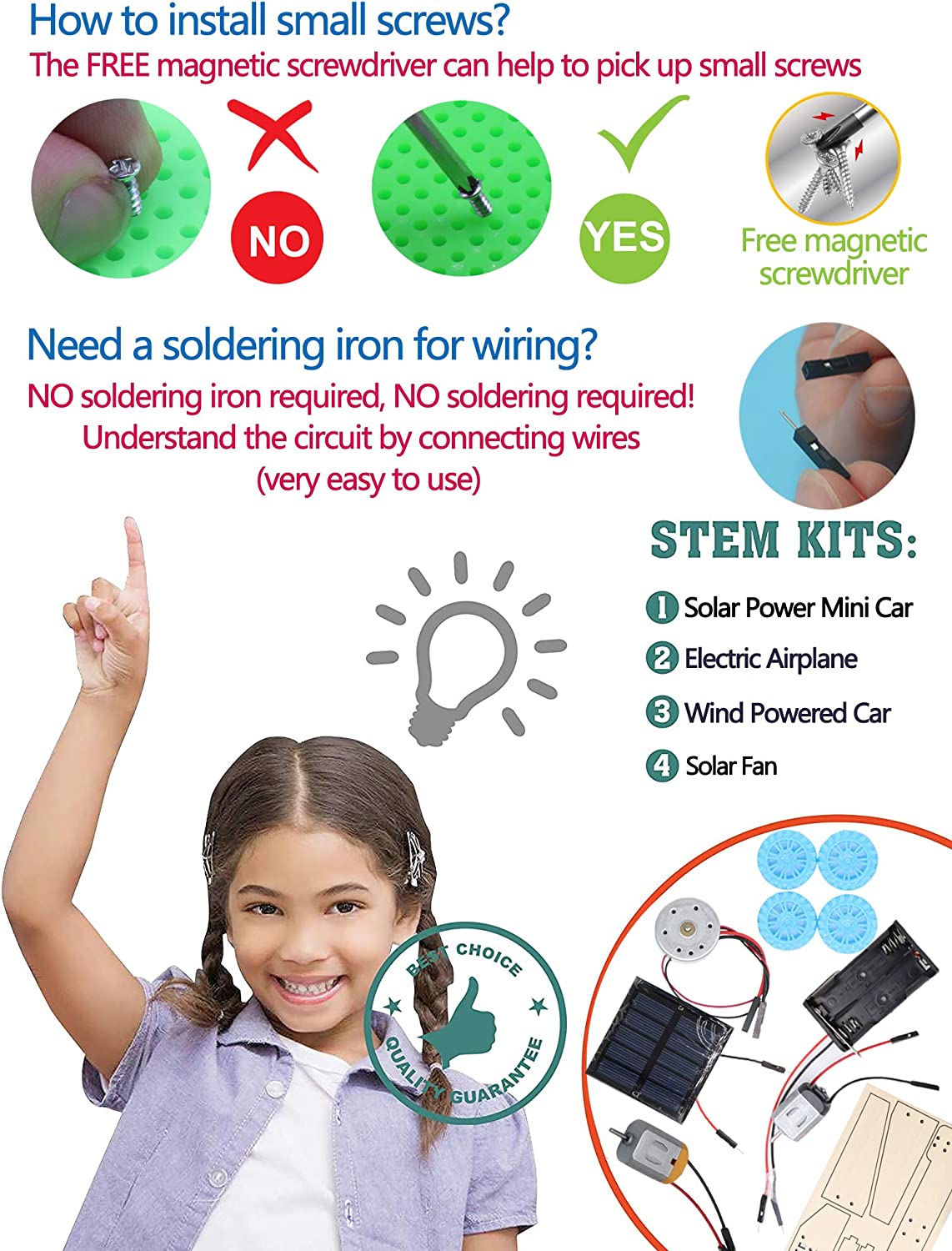Kids Solar Power Learning Experiment Projects Set