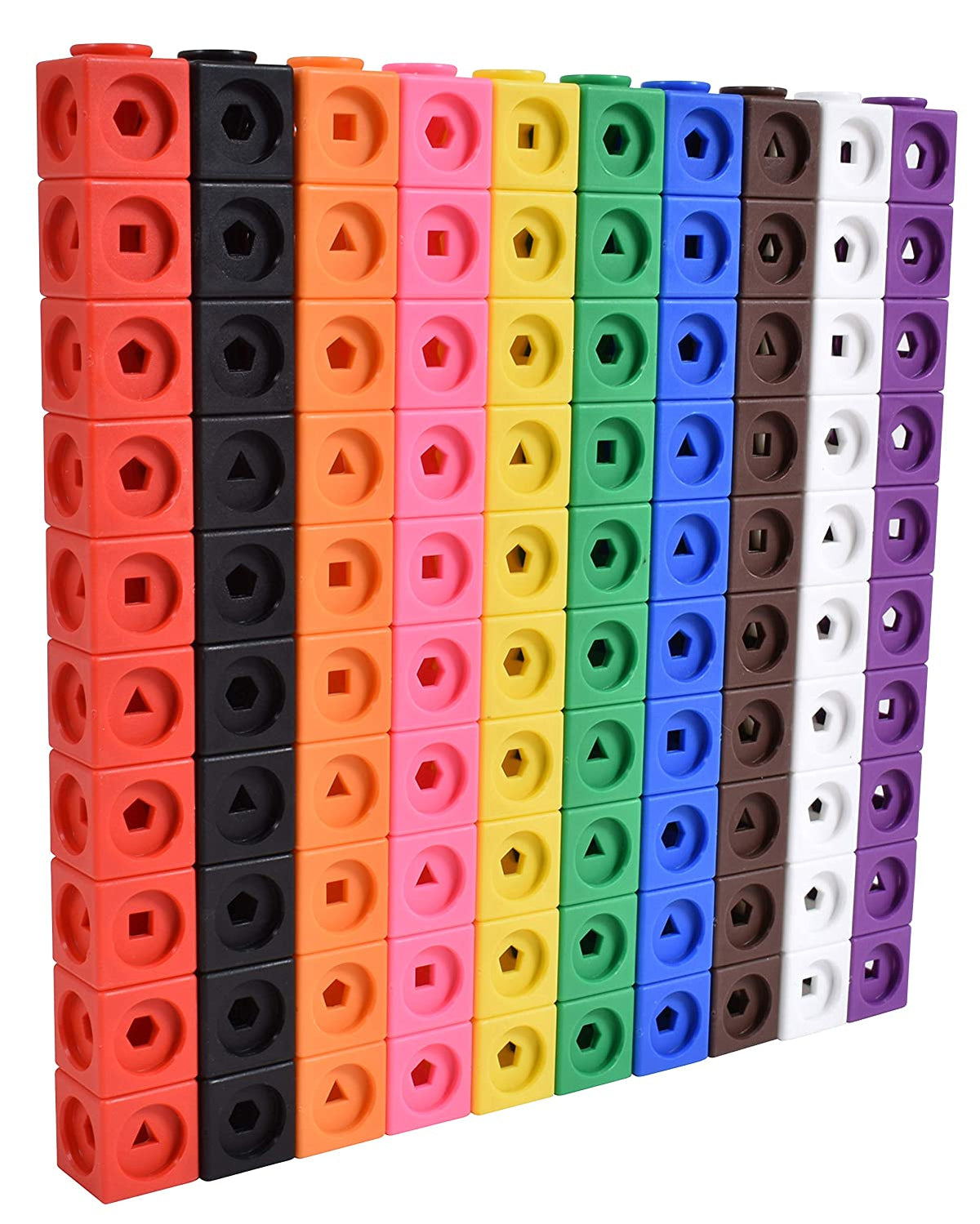 Shapes and Colors Mathematical Towers