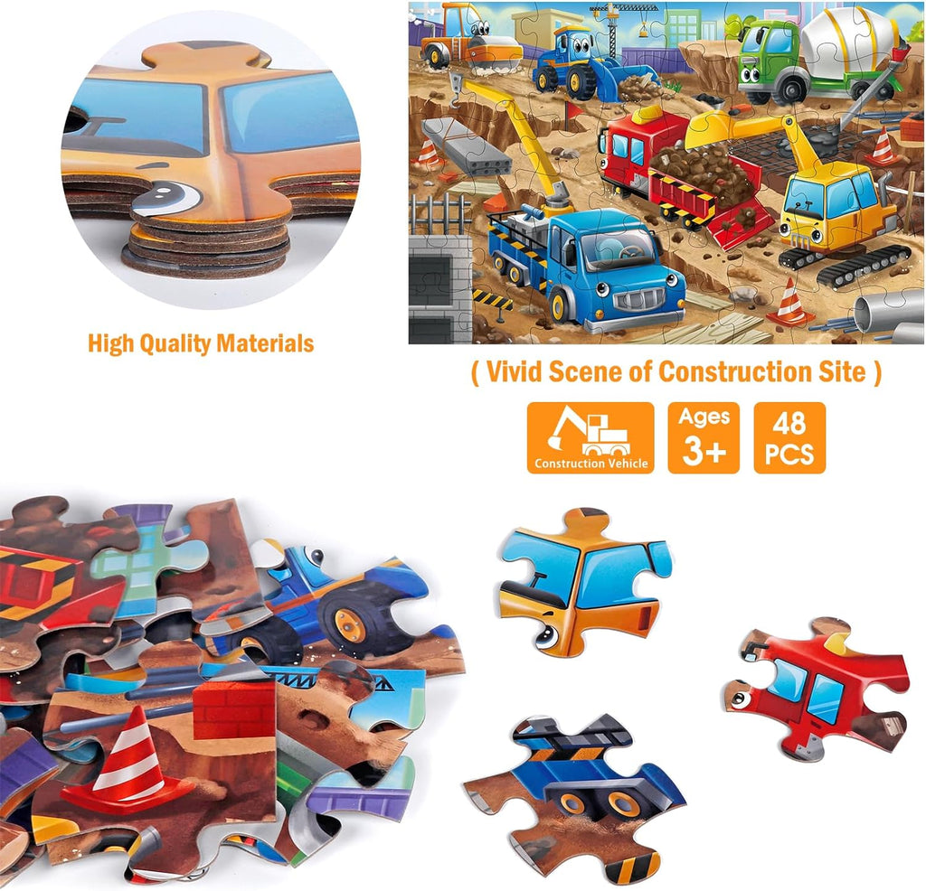 Giant Construction Site Floor Kids Puzzle
