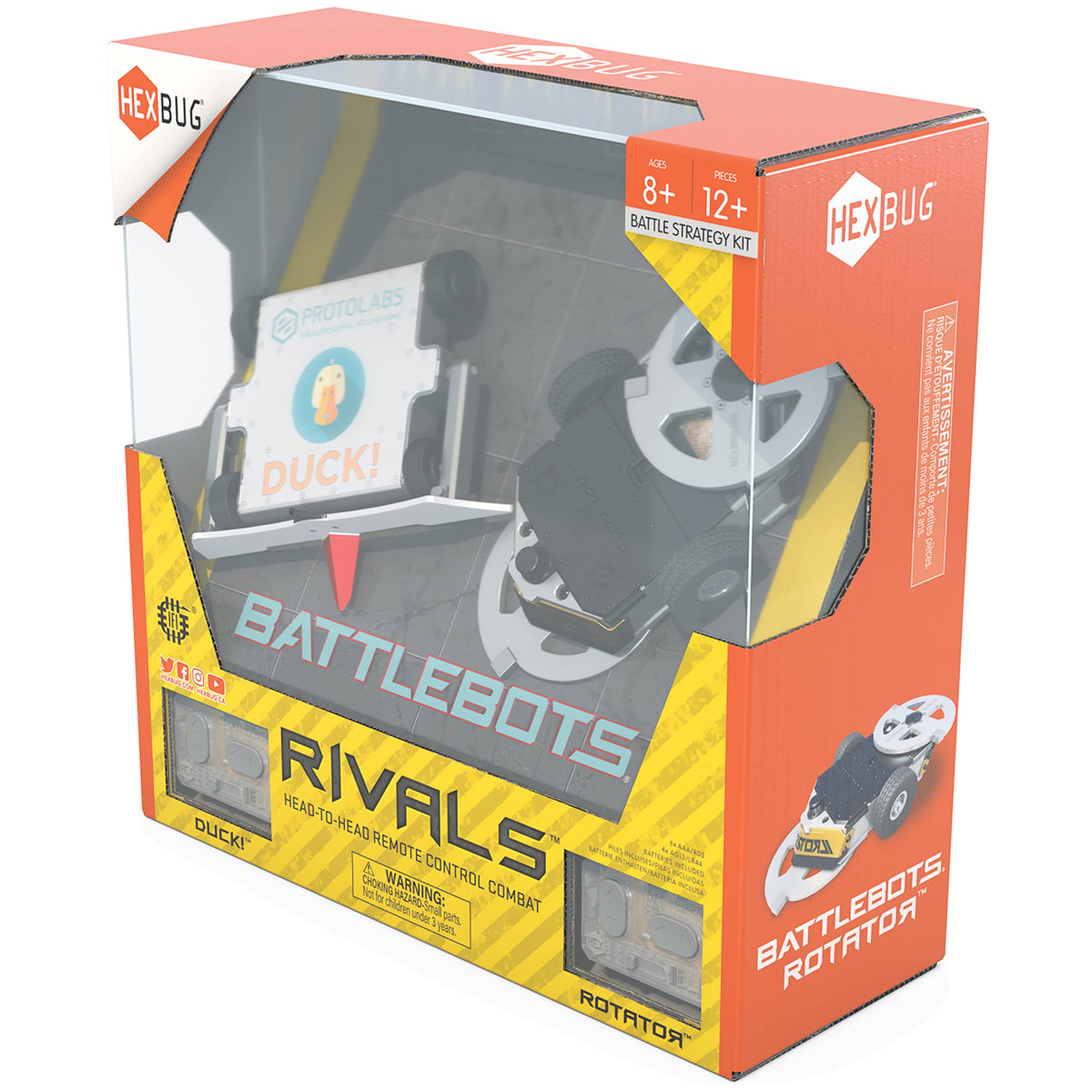BattleBots Rivals Presents: Rotator vs. Duck an Epic Remote Control Robot Battles for STEM-Savvy Kids