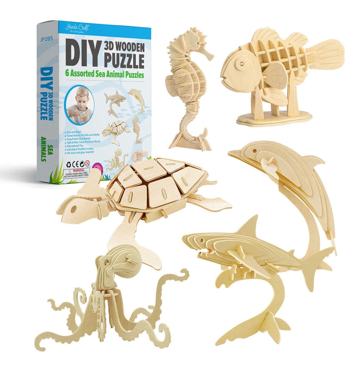 3D Sea Animals Puzzle