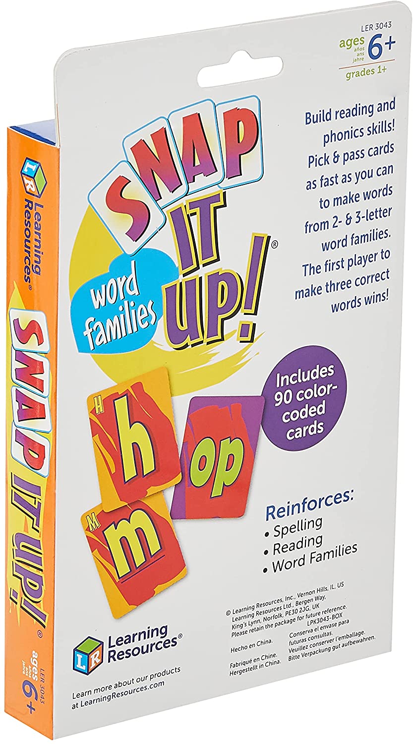 Wordy Snap Reading and Phonics Card Game
