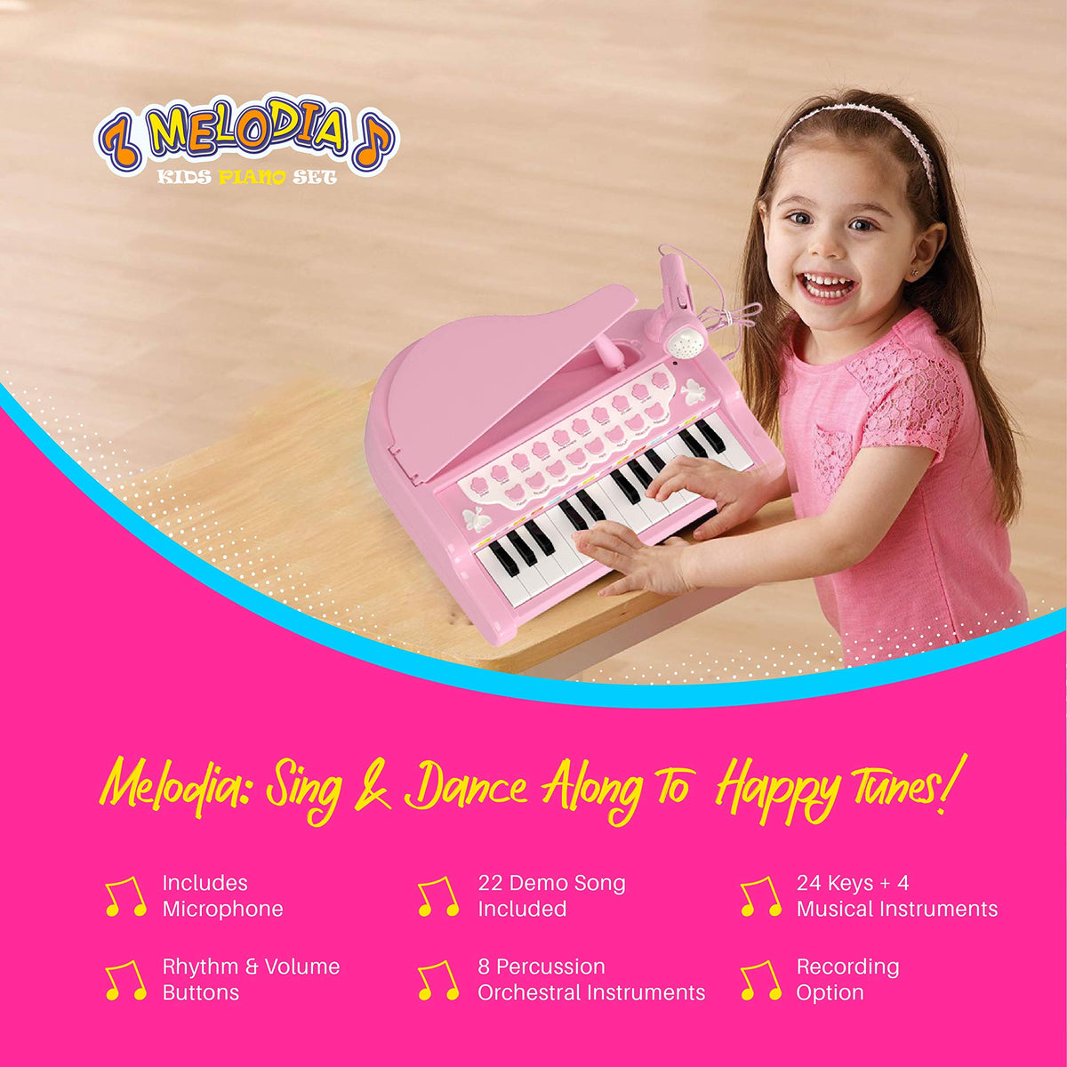 Multifunctional Piano Keyboard Toy for Toddler