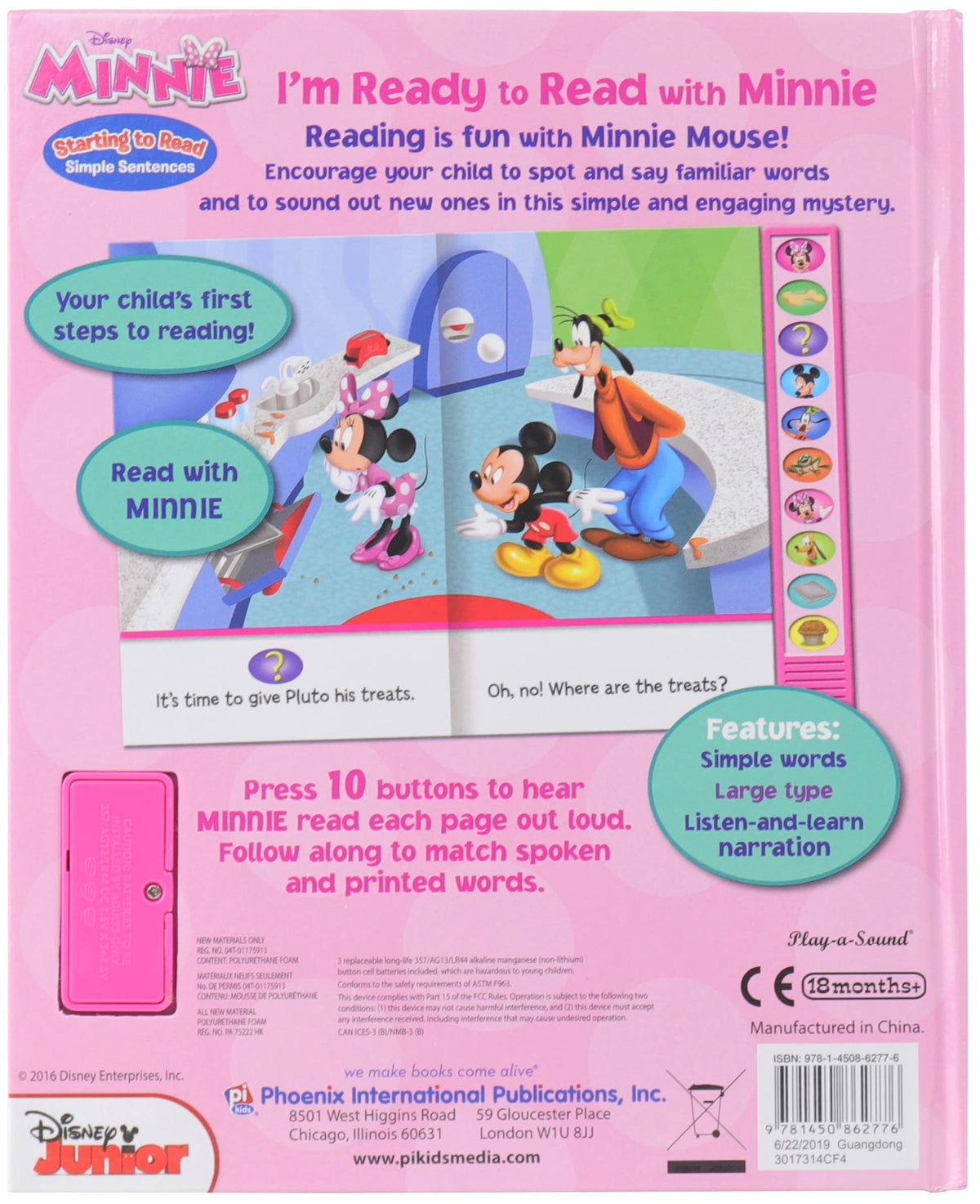 8 Books E-Reader: World of Minnie Mouse Disney Library