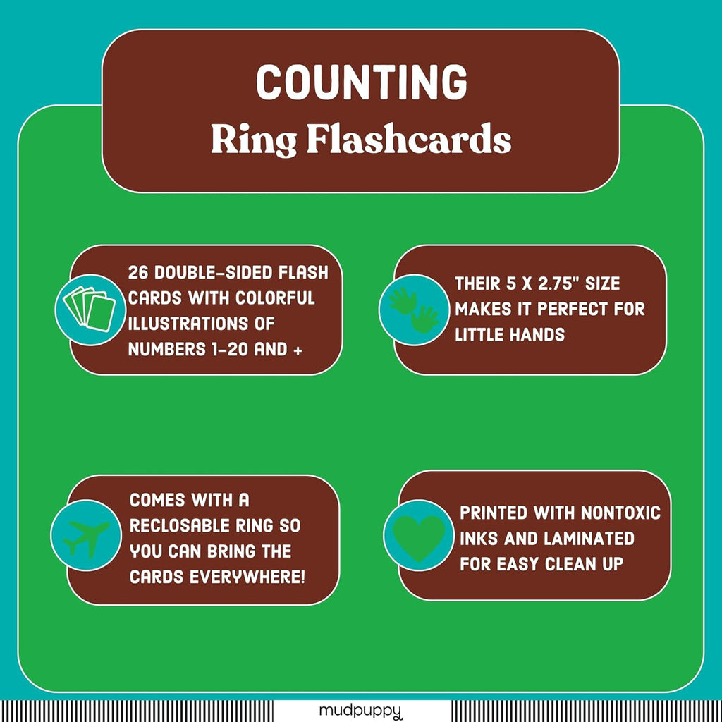 Preschool Basic Counting Keycards Great For Travelling