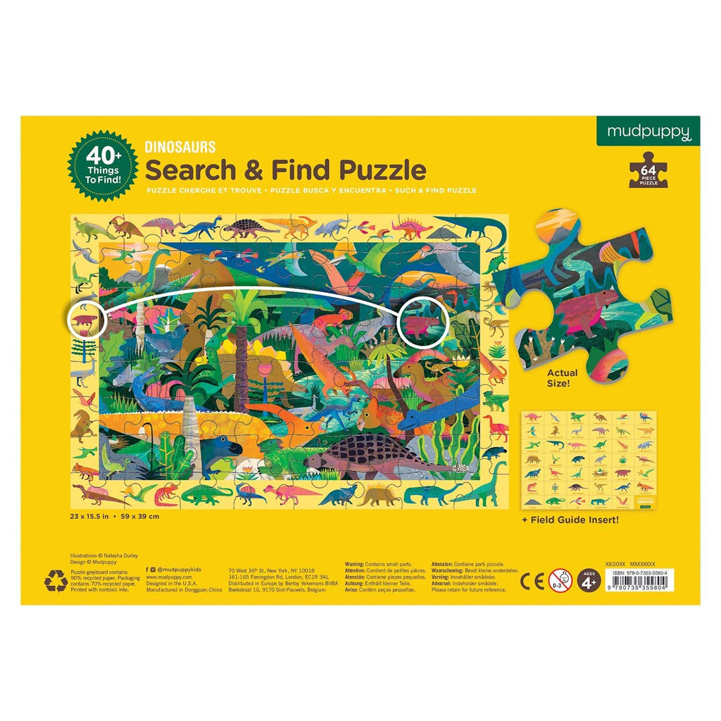 Search & Find Dinosaur Jigsaw Puzzle