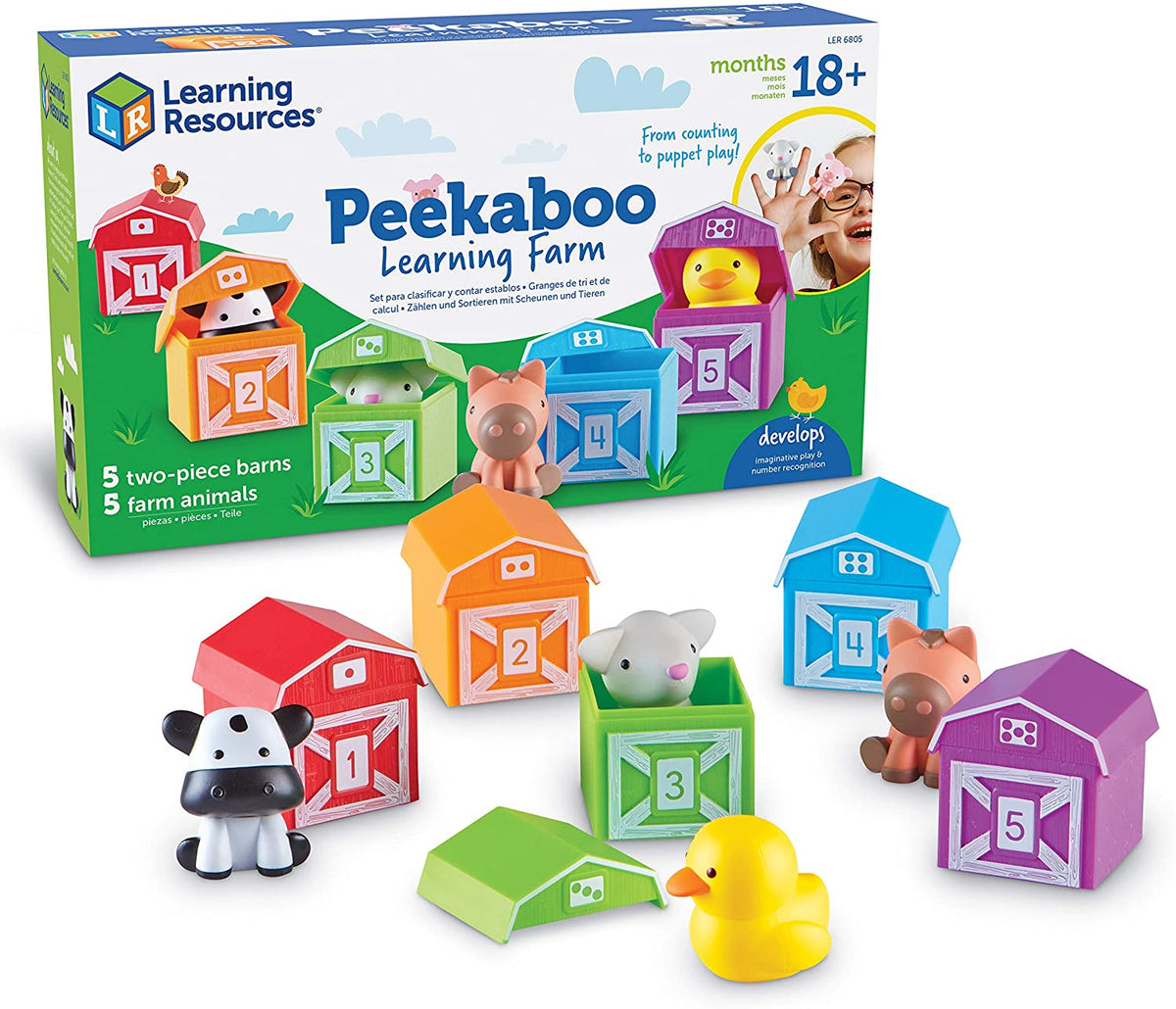 Hide and Seek Rainbow Farms For Little Ones