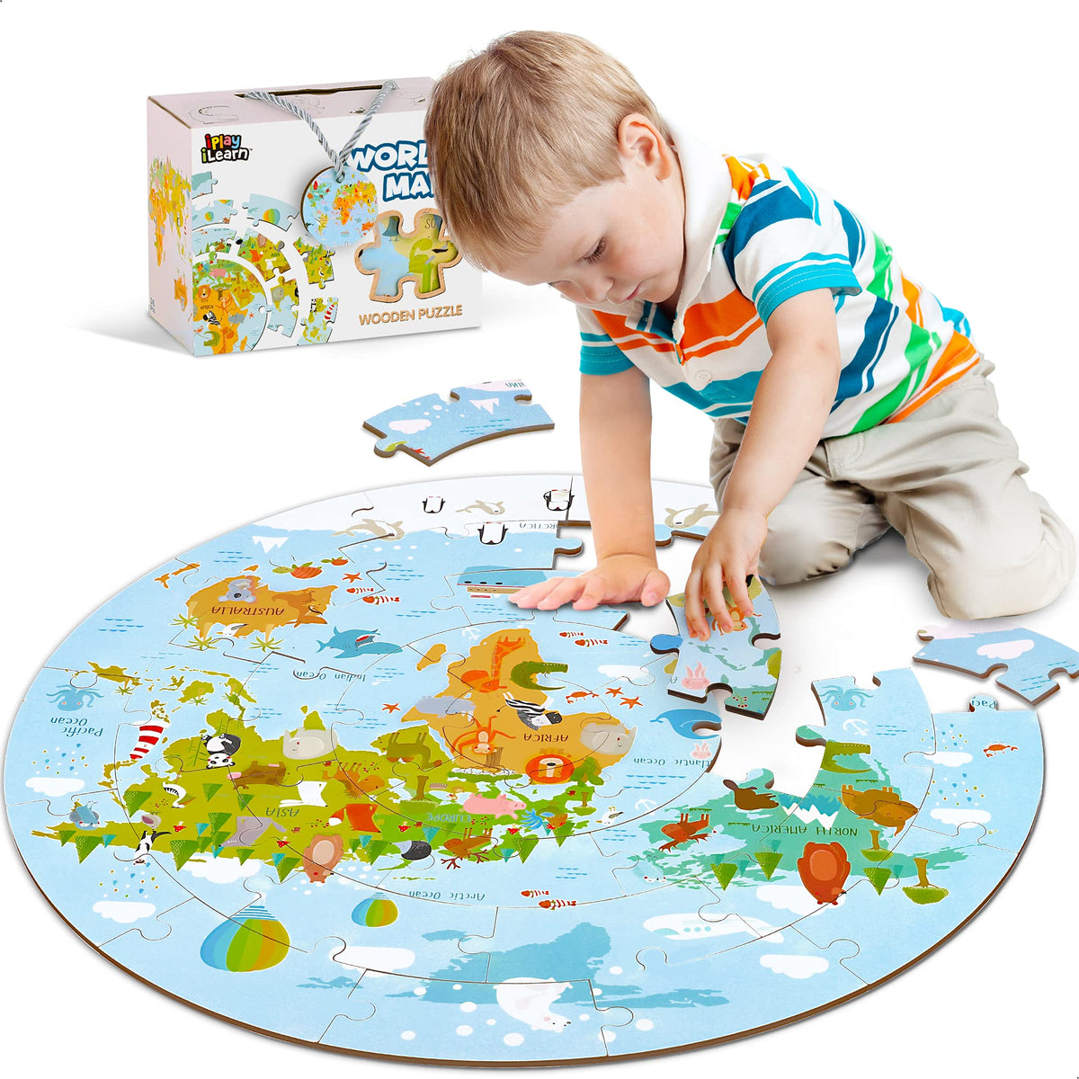 World Map Floor Puzzle