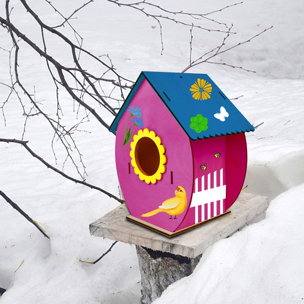 Wood Bird Do It Yourself House Puzzle