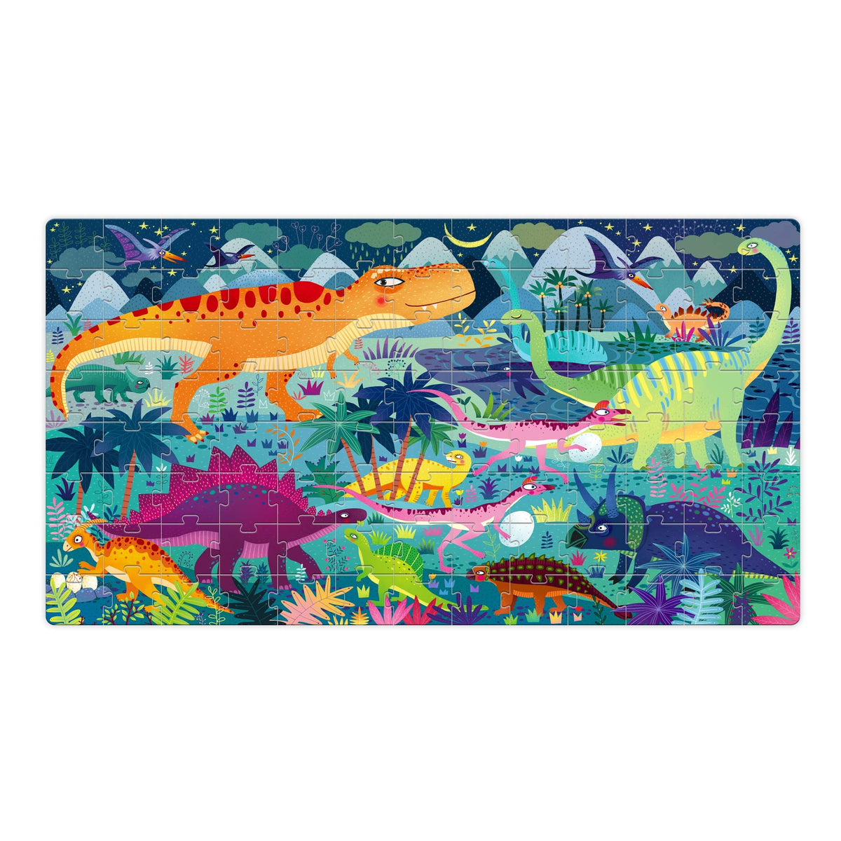 Prehistoric Age Dinosaur Puzzle - 104 Pieces