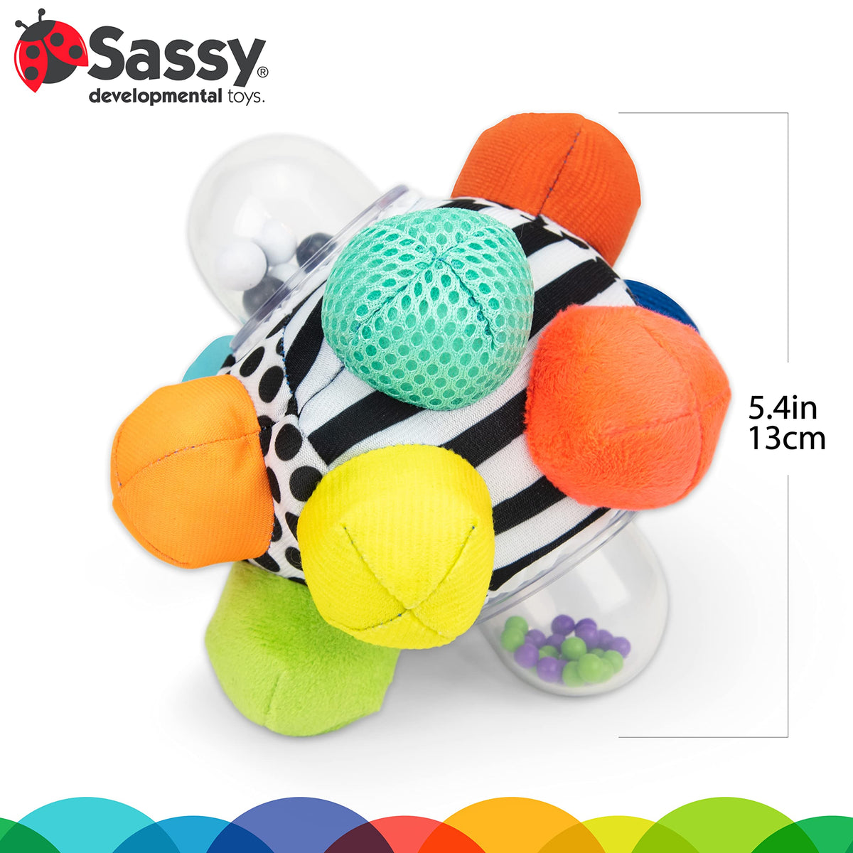 Squishy Bumpy Ball Easy-Grasp Toy for Baby's Motor Skill Fun