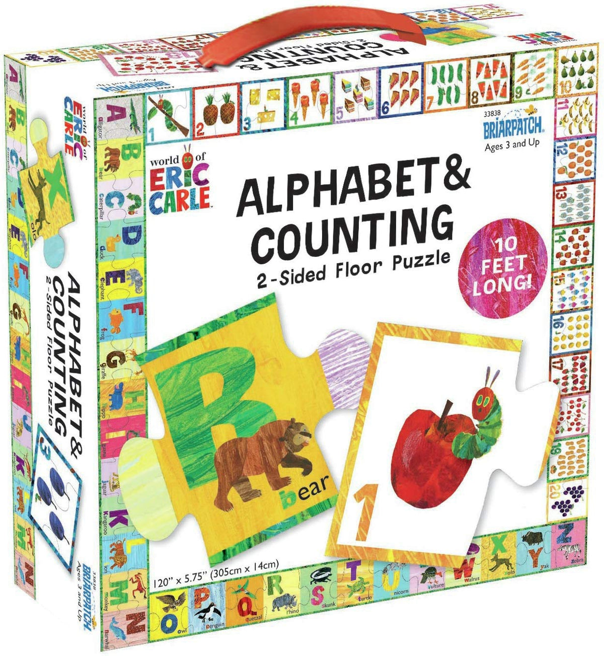 Learning The ABC & Numbers 2 Sided Floor Puzzle
