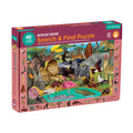 Search and Find Illustrations of African Safari Puzzle