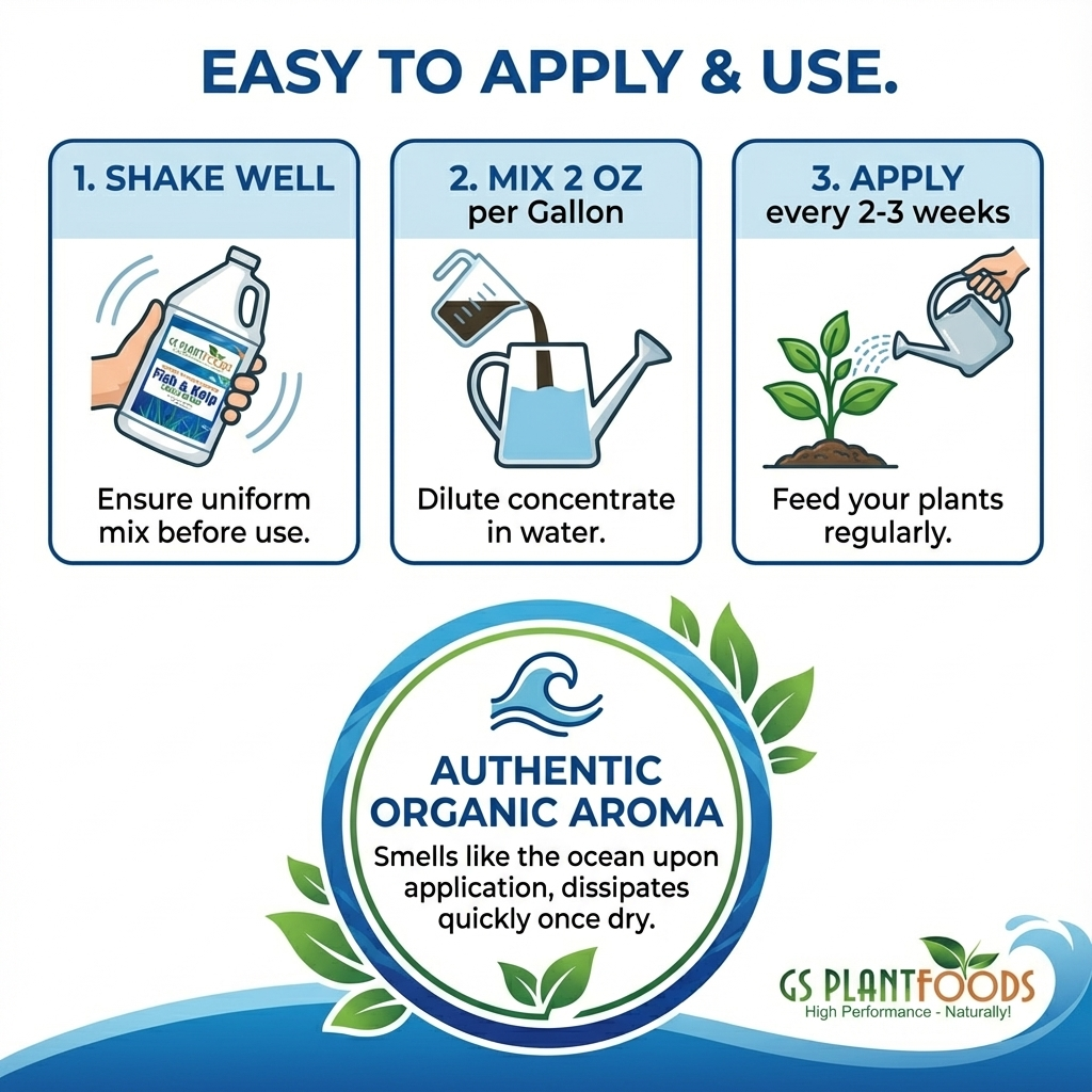 Fish and Kelp Fertilizer Organic Liquid Blend