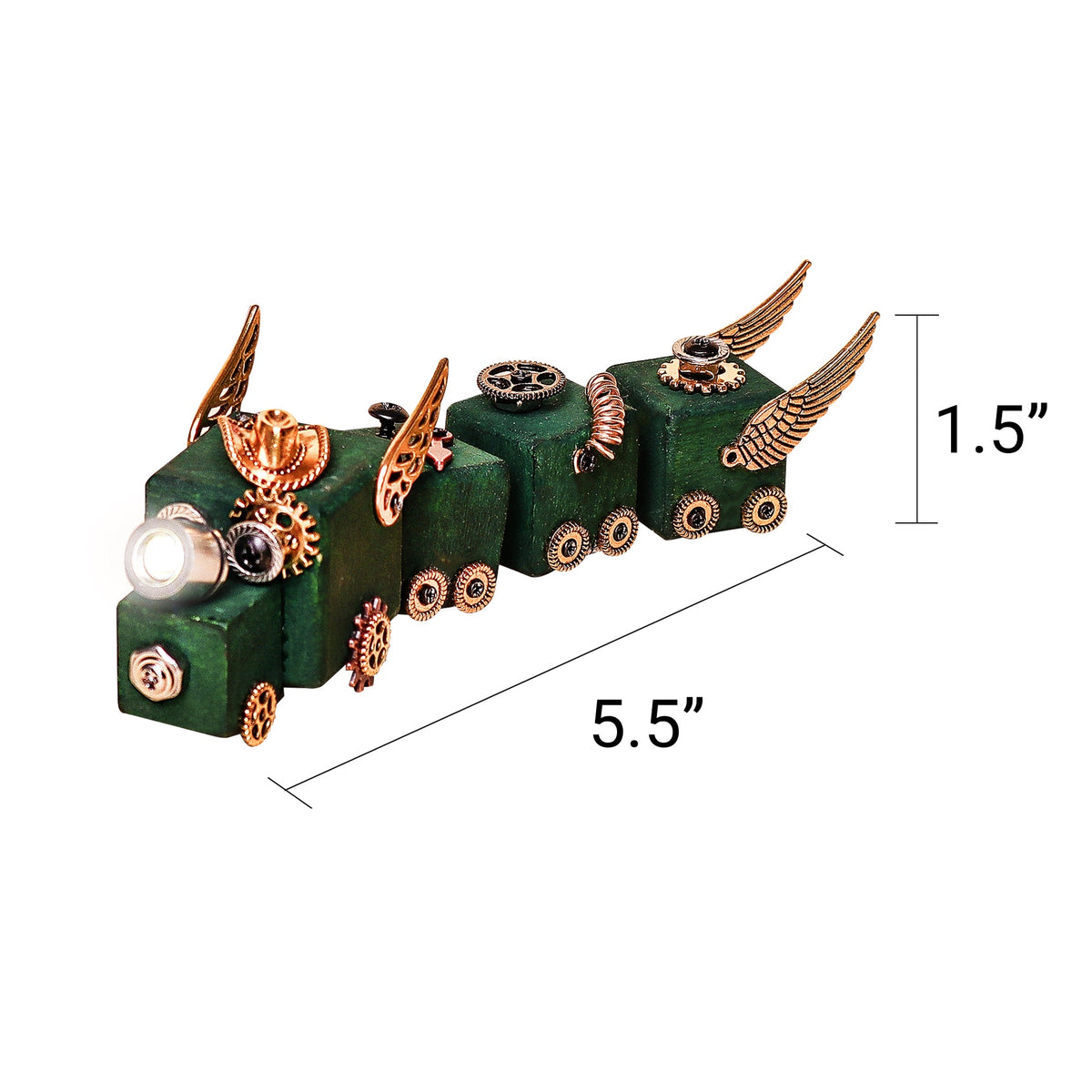 DIY Timber Train Kit – Build a Wooden Train with LED Light, Fun Accessories, Home and Office Décor