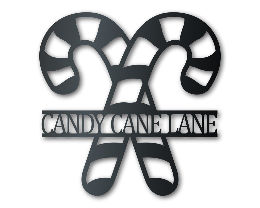 Custom Metal Candy Canes Wall Art | Christmas Holiday Winter | Indoor Outdoor | Up to 36" | Over 20 Color Options