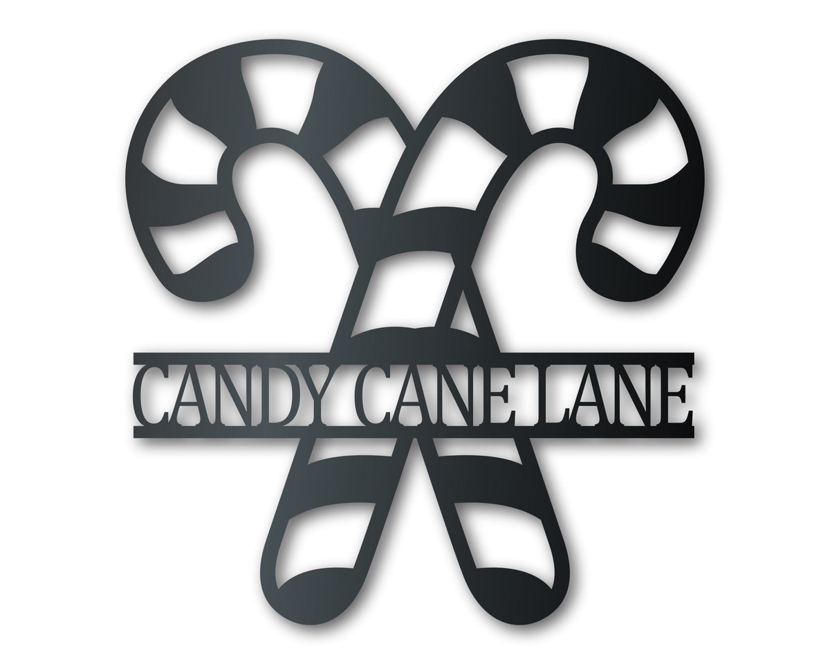 Custom Metal Candy Canes Wall Art | Christmas Holiday Winter | Indoor Outdoor | Up to 36" | Over 20 Color Options