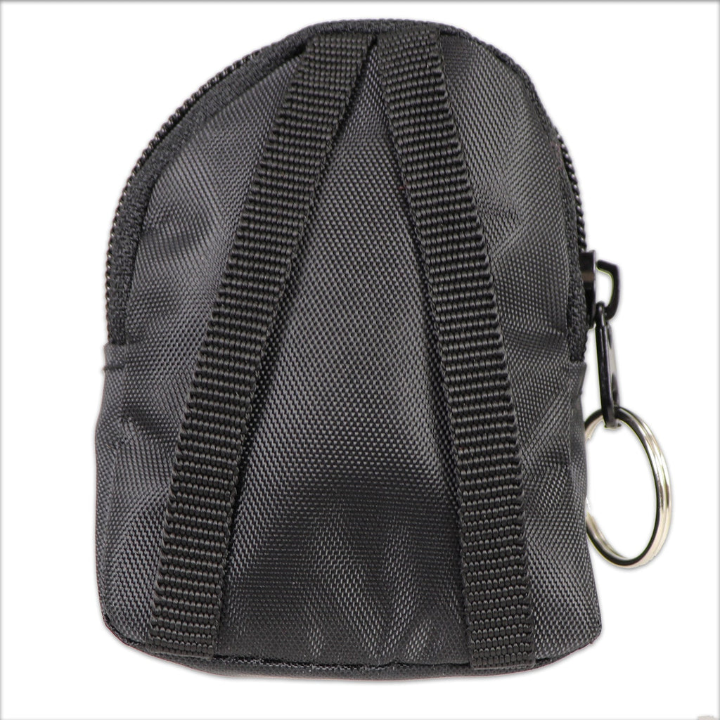 CPR Black Beltloop Keychain Backpack with Faceshield, Gloves, and Cleansing Wipes