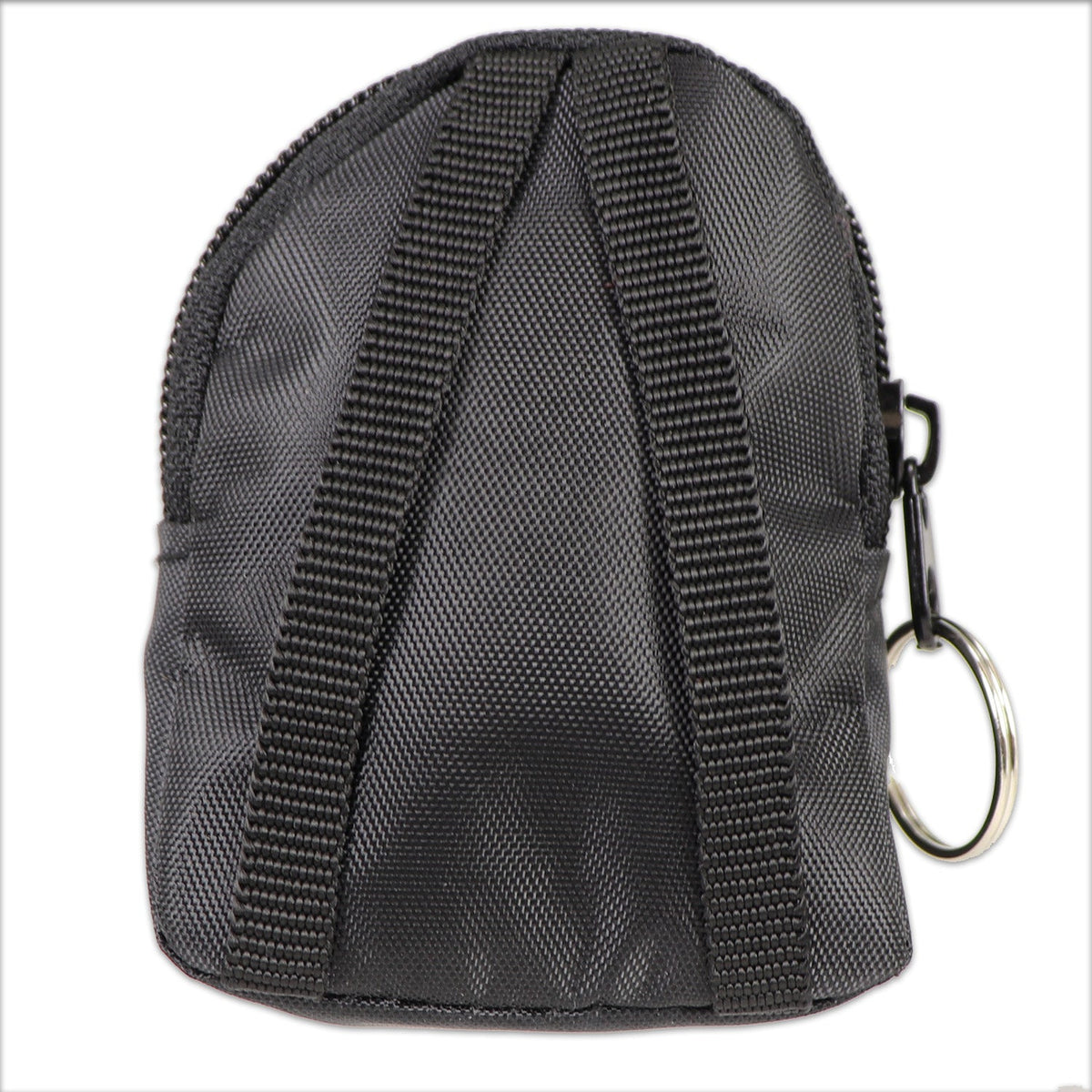 CPR Black Beltloop Keychain Backpack with Faceshield, Gloves, and Cleansing Wipes
