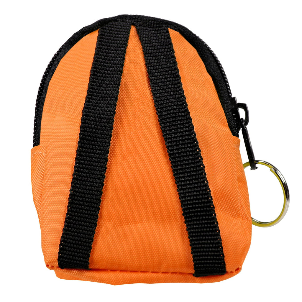 CPR Orange Beltloop Keychain Backpack with Faceshield, Gloves, and Cleansing Wipes