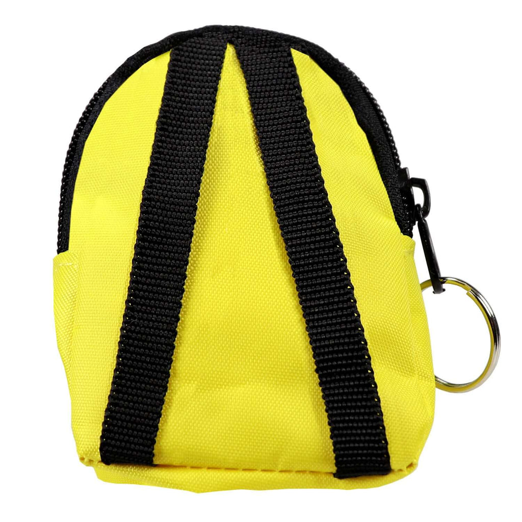 CPR Yellow Beltloop Keychain Backpack with Faceshield, Gloves, and Cleansing Wipes