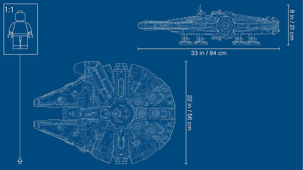 Star Wars Lego Ultimate Millennium Starship Expert Building Kit