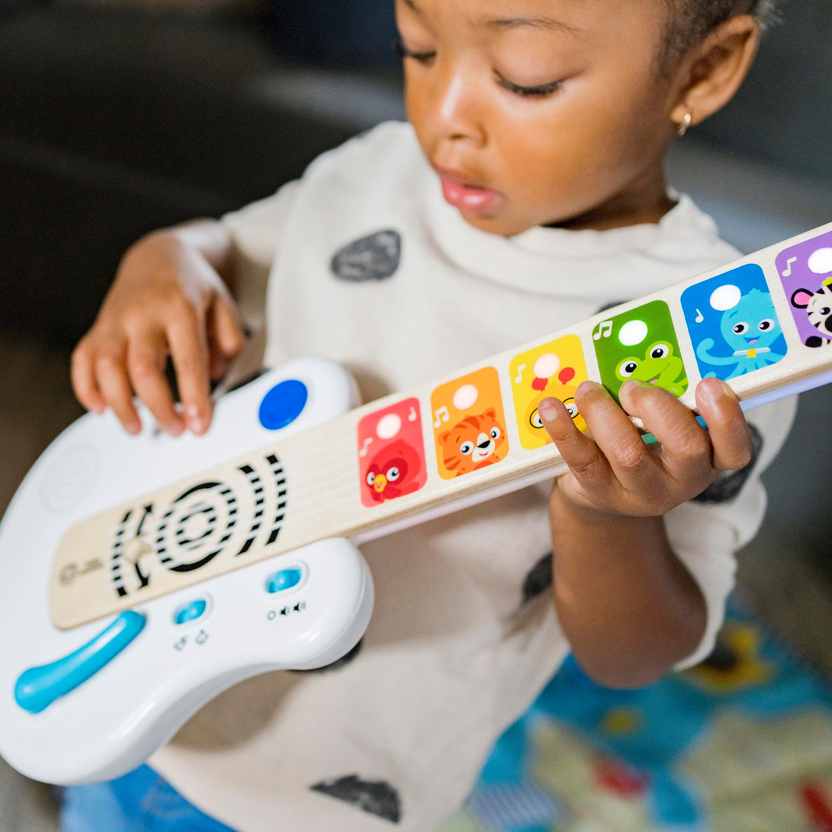 Light Up Strum Along Magic Touch Wooden Guitar